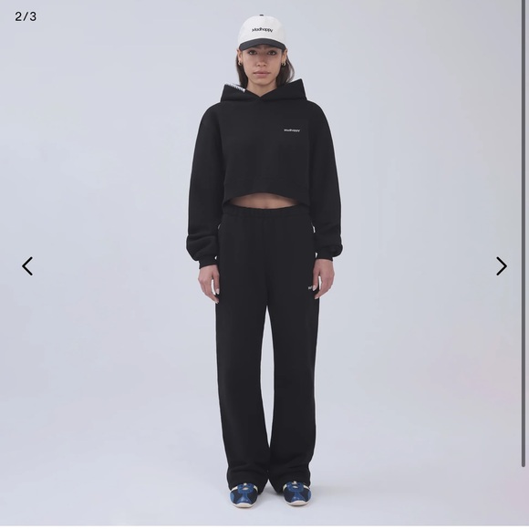 Madhappy Classics Cropped Fleece Hoodie - Picture 2 of 3